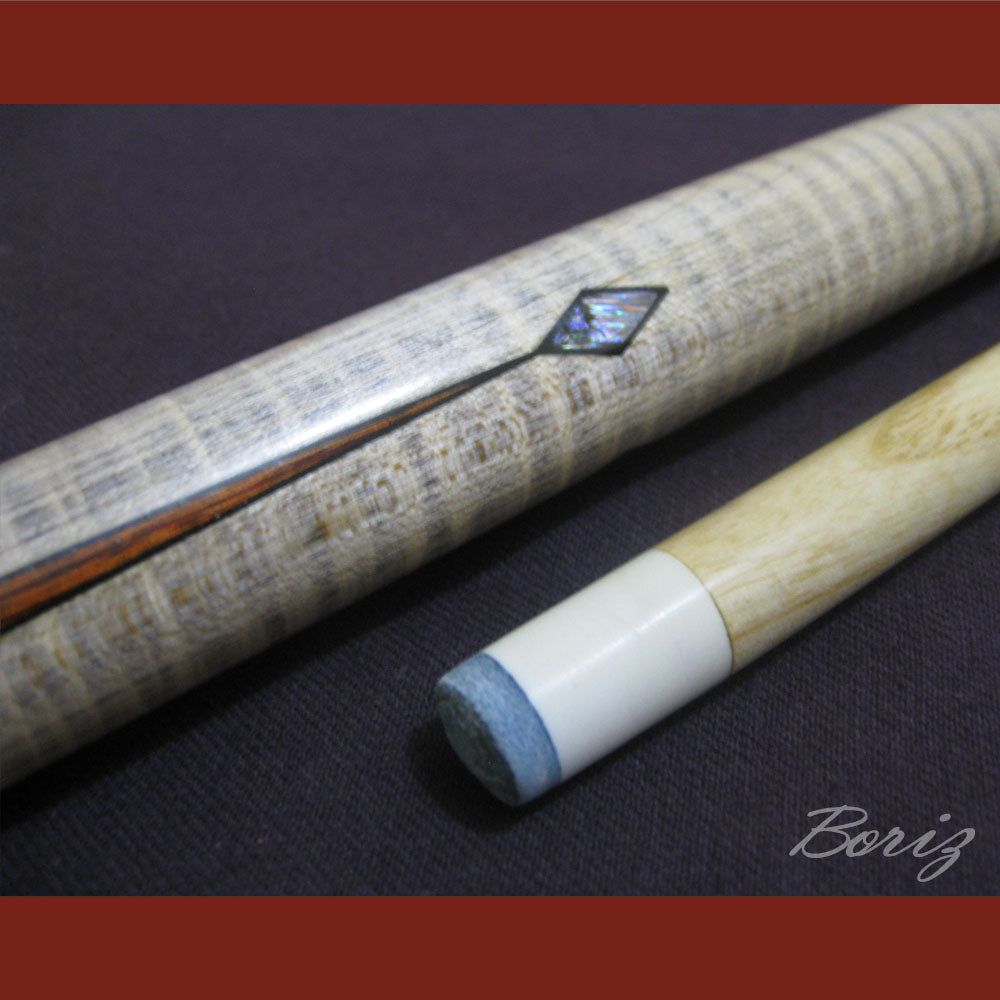 Boriz Billiards Raw Snake Skin Grip Pool Cue Stick Original Inlay Artwork #BCC001