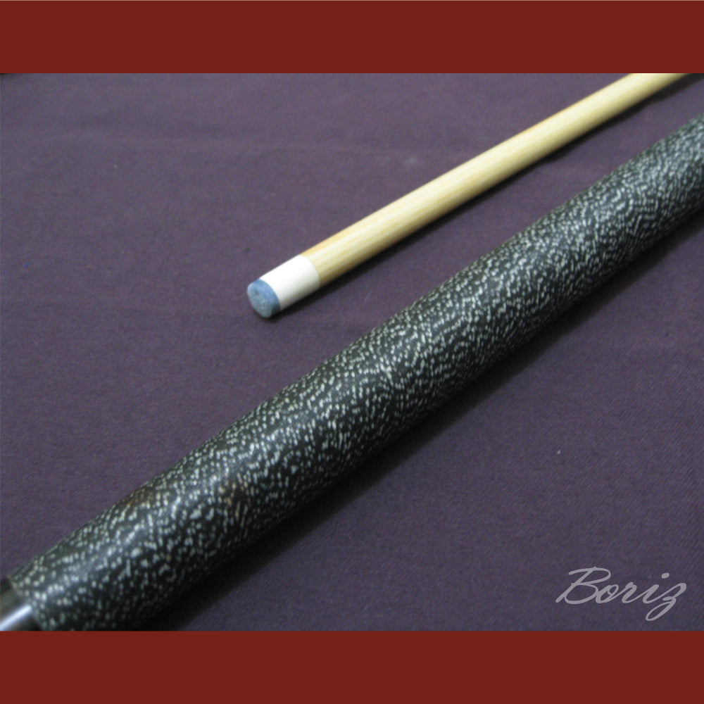 Boriz Billiards Black Linen Wrap Grip Pool Cue Stick Original Inlay Artwork #BCC020