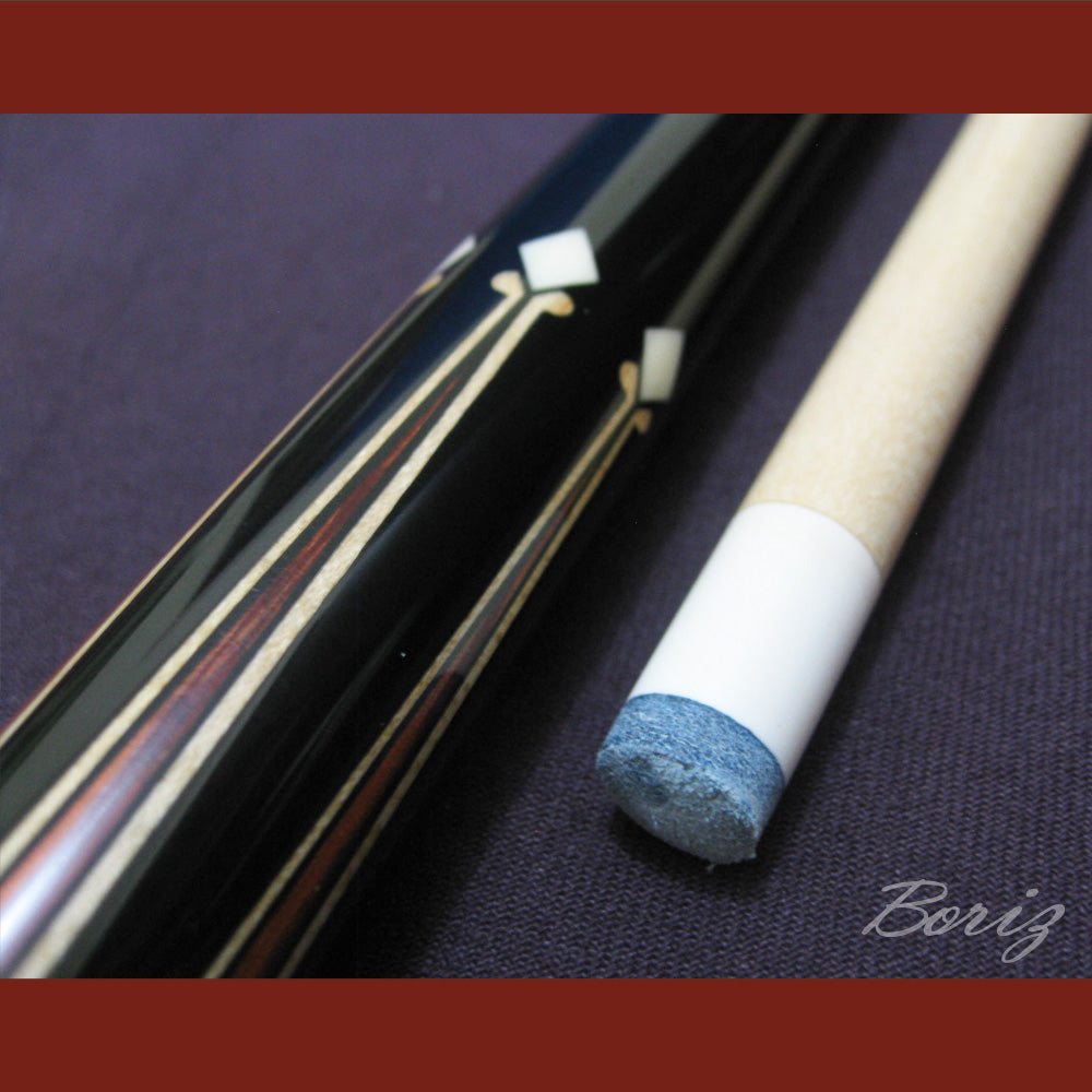 Boriz Billiards Laminated Snake Skin Grip Pool Cue Stick Original Inlay Artwork #BCC025