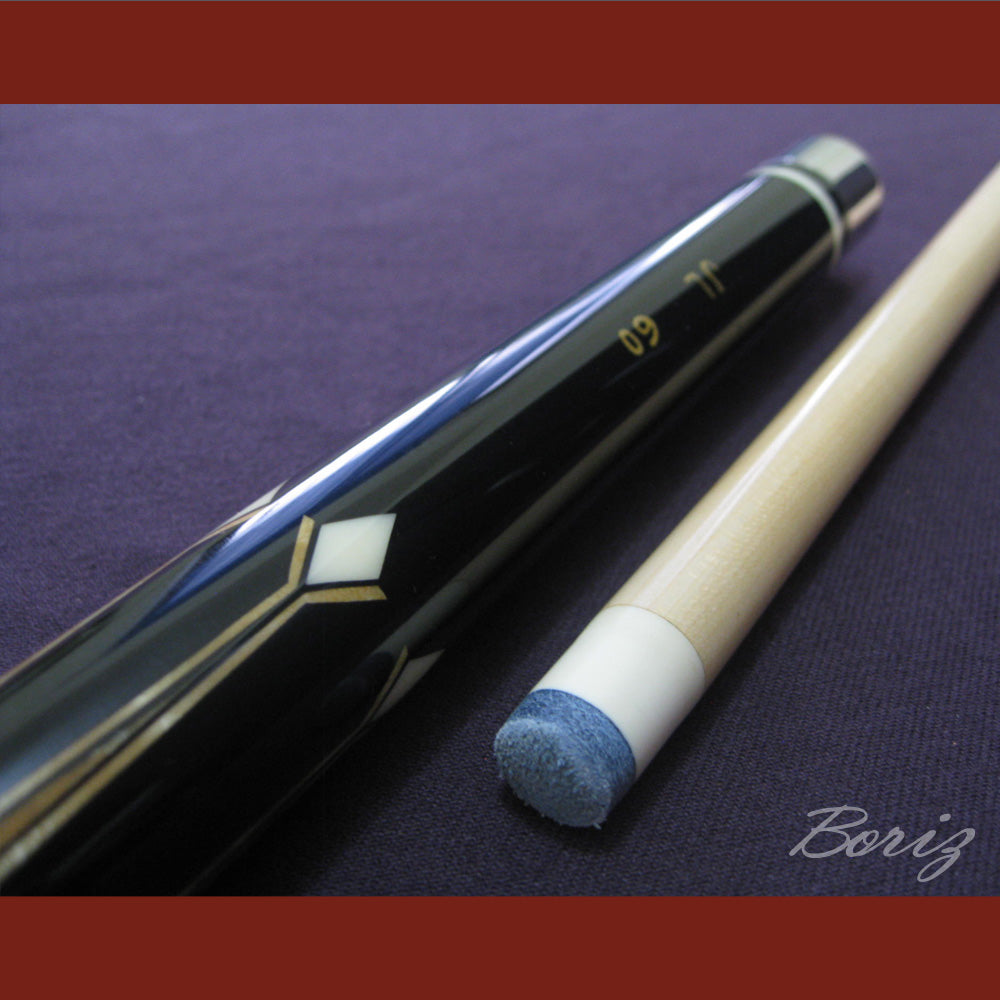 Boriz Billiards Laminated Snake Skin Grip Pool Cue Stick Original Inlay Artwork #BCC028