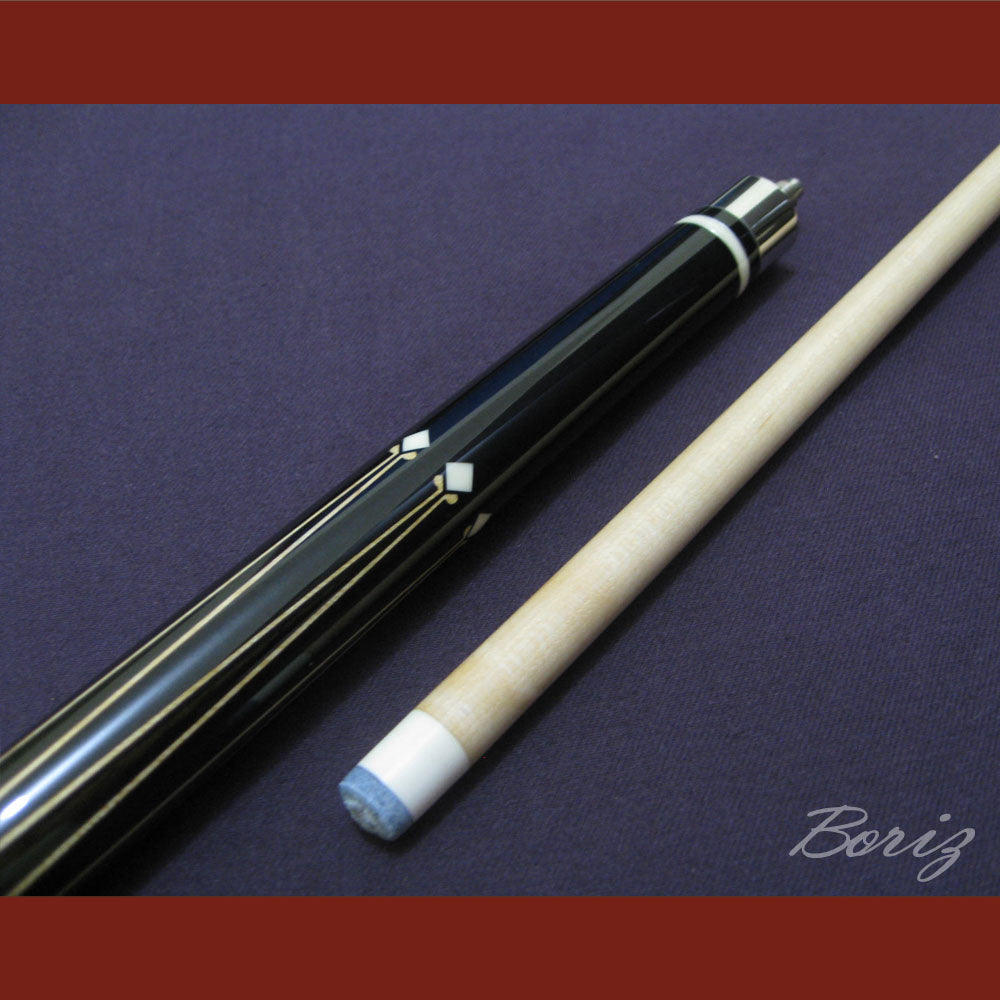 Boriz Billiards Laminated Snake Skin Grip Pool Cue Stick Original Inlay Artwork #BCC029