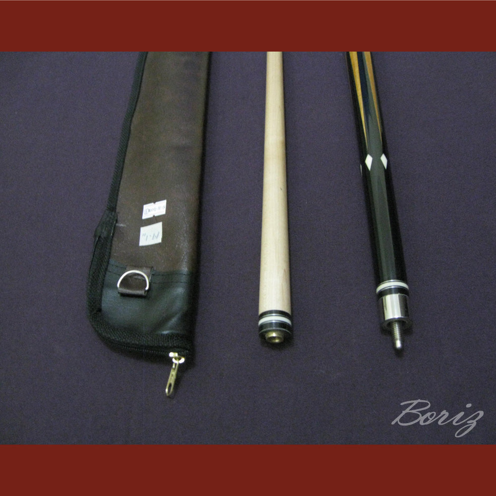 Boriz Billiards Laminated Snake Skin Grip Pool Cue Stick Original Inlay Artwork #BCC030