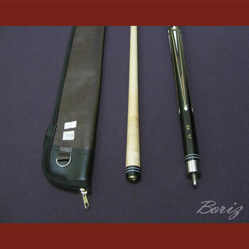 Boriz Billiards Laminated Snake Skin Grip Pool Cue Stick Original Inlay Artwork #BCC034