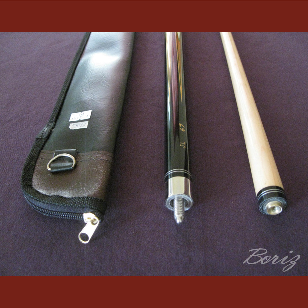 Boriz Billiards Laminated Snake Skin Grip Pool Cue Stick Original Inlay Artwork #BCC038