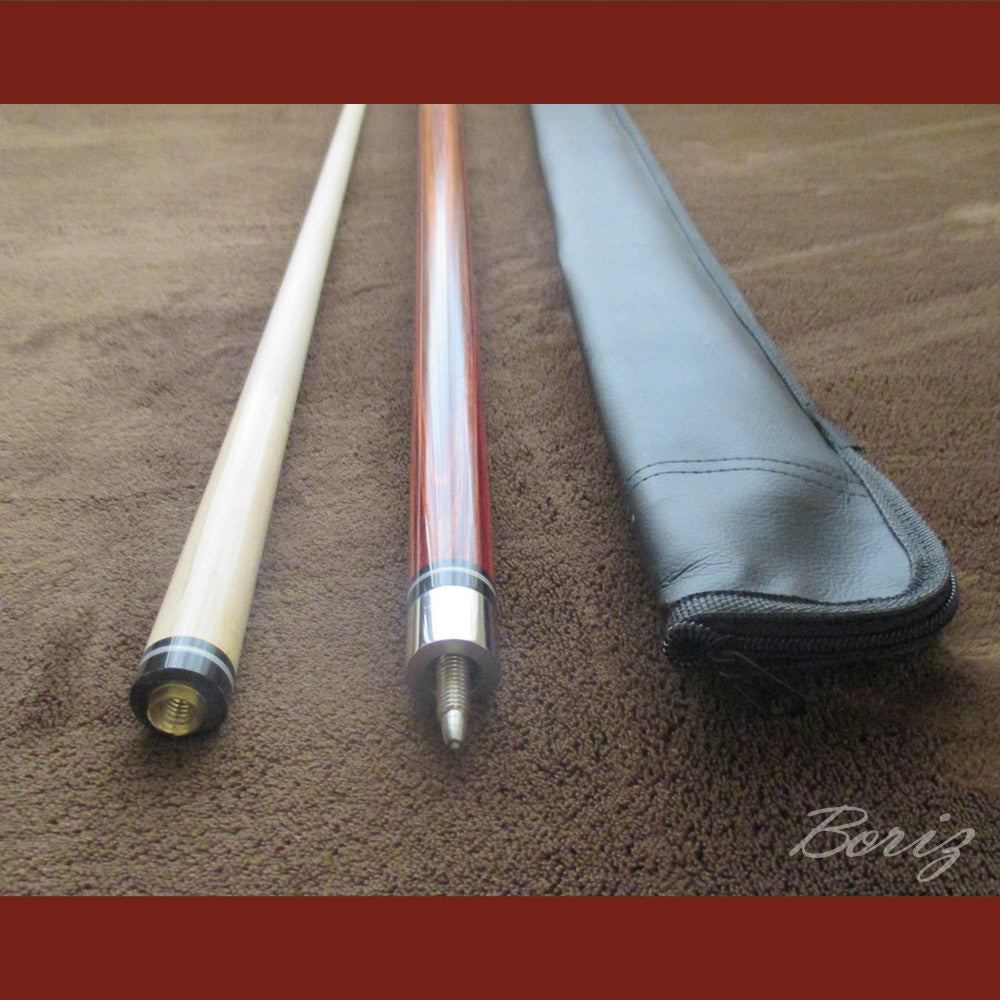 Boriz Billiards Bare Shaft Grip Pool Cue Stick Original Inlay Artwork #BCC049
