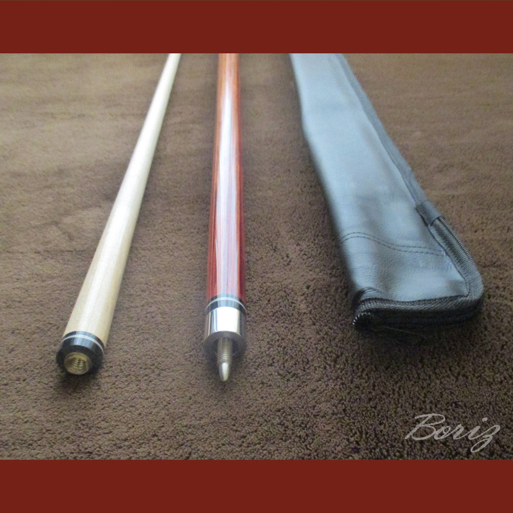 Boriz Billiards Bare Shaft Grip Pool Cue Stick Original Inlay Artwork #BCC050