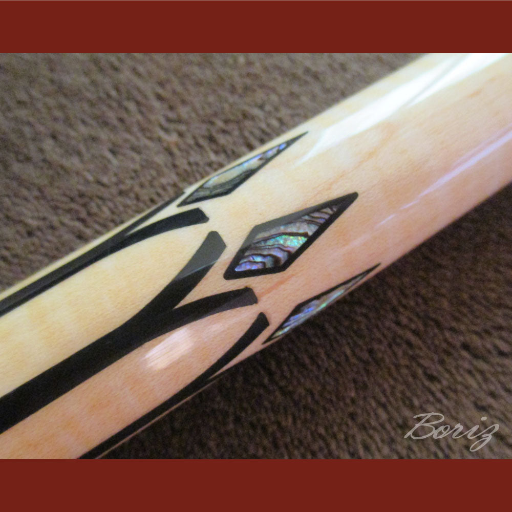 Boriz Billiards Bare Shaft Grip Pool Cue Stick Original Inlay Artwork Pro Series 1 #BCC056