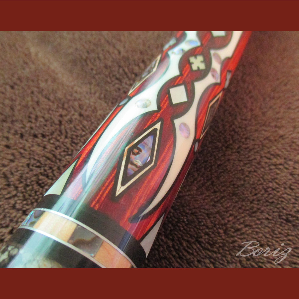 Boriz Billiards Laminated Snake Skin Grip Pool Cue Stick Original Inlay Artwork Pro Series 2 #BCC057